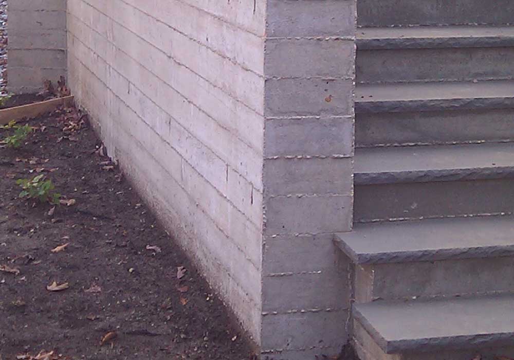 Concrete Wall and Stairs
